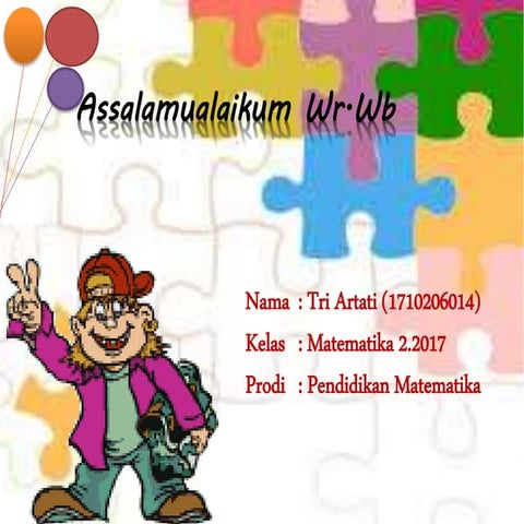 Tri artati (1710206014) ppt bangun datar