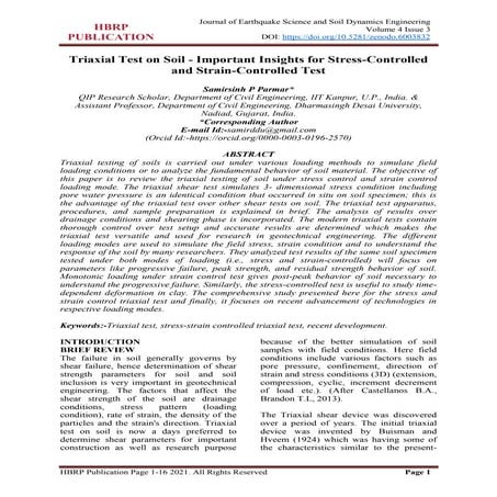 Triaxial test on soil   important insights -formatted paper