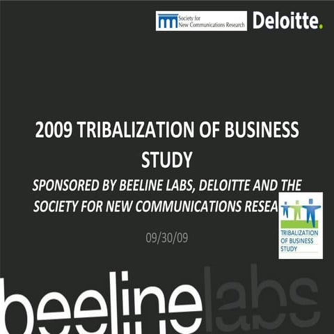 Tribalization Of Business 2009 Webinar