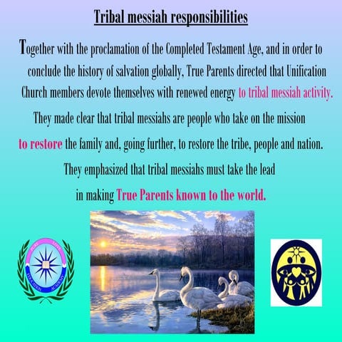 Tribal messiah reponsibilities. | PPT