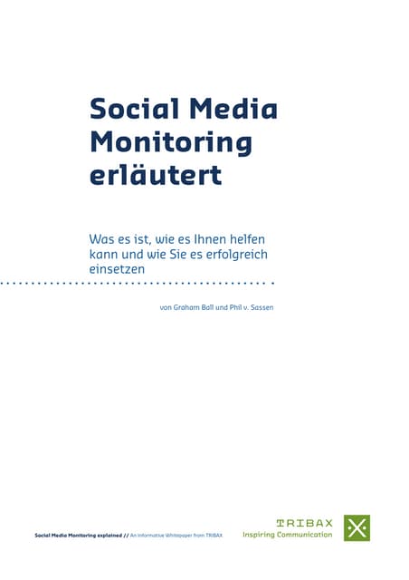 Social Media Monitoring erläutert
