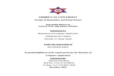 TRIBHUVAN UNIVERSITY BCA INTERNSHIP REPORT FOR 7 SEM.docx