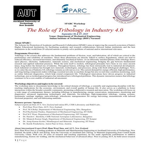 Tribology EXPO IIT Varanasi mmmmmmmmmmmm