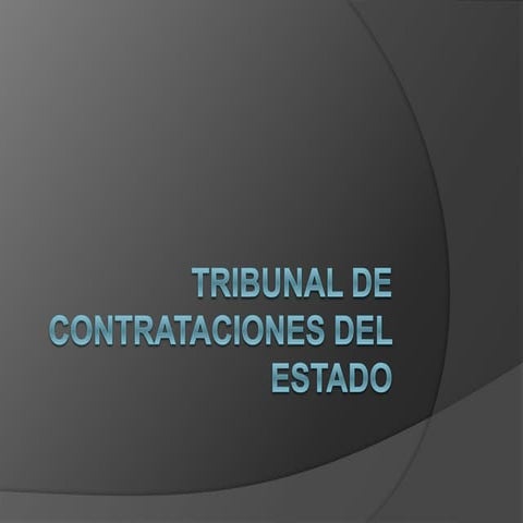 Tribunal de contrataciones del estado - OSCE - SEACE -PERU