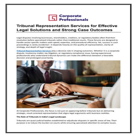 Tribunal Representation Services for Effective Legal Solutions and ...