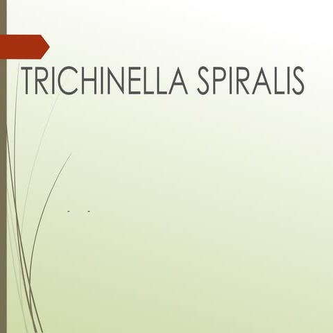 trichinelosis best ppt you will ever find