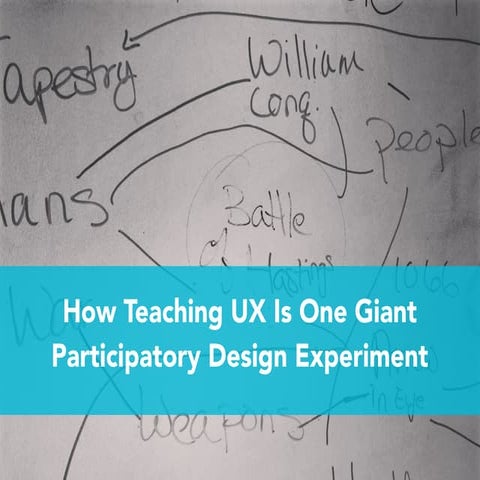How Teaching UX is One Giant Participatory Design Experiment
