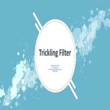 Trickling Filter, Wastewater Treatment method