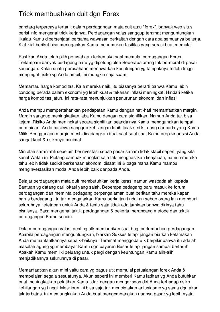 apa tindakan harga dalam perdagangan forex binary option automated trading software