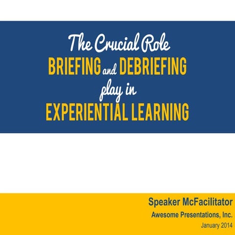Trick Out My PowerPoint - Experiential Learning