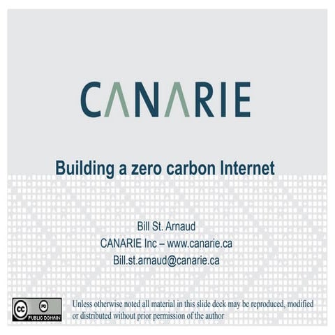 Building A Zero Carbon Internet