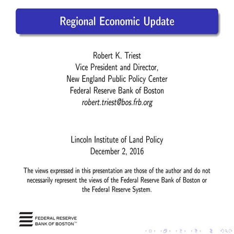 Regional Economic Update