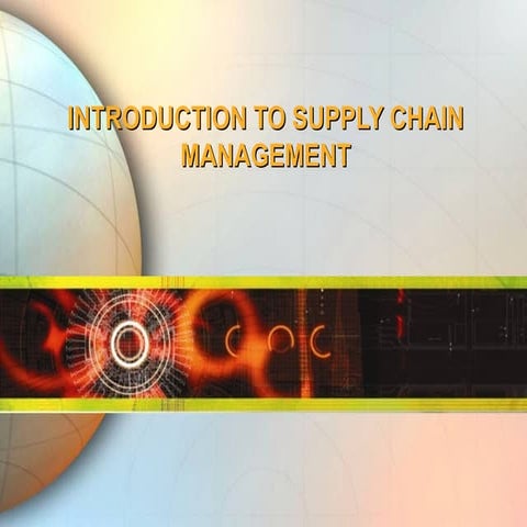 Trieste - Introduction of Supply chain performance