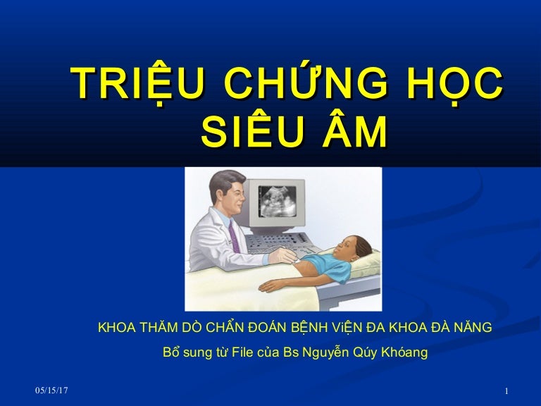 Triệu chứng học siêu âm