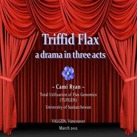 Triffid Flax: a drama in three acts