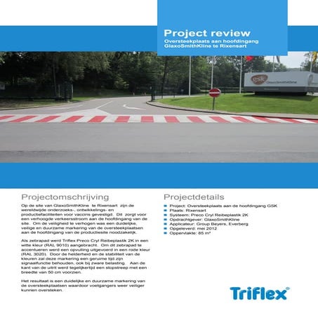 Triflex-projectreview zebrapad gsk rixensart | PDF