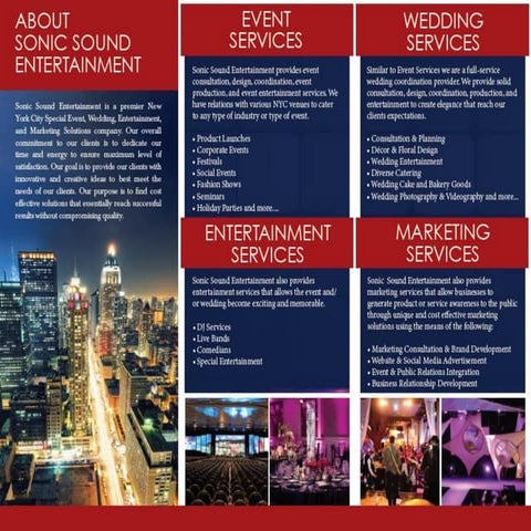 SonicSound Entertainment Services | PDF