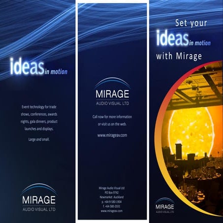 Mirage Trifold Brochure