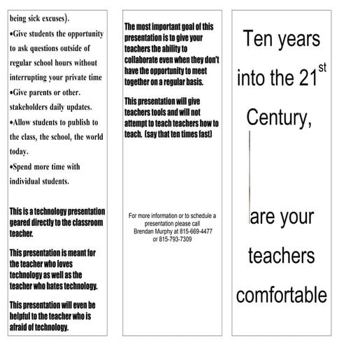 Trifold Professional Development