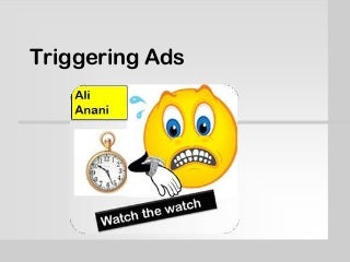 Triggering ads