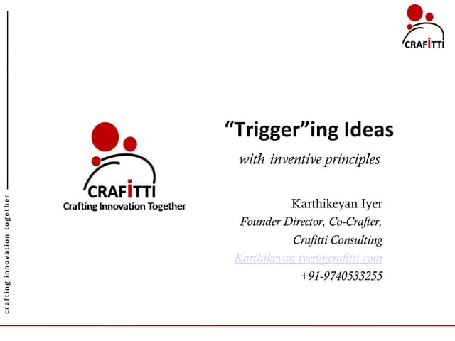 Triggering Ideas   Excerpts