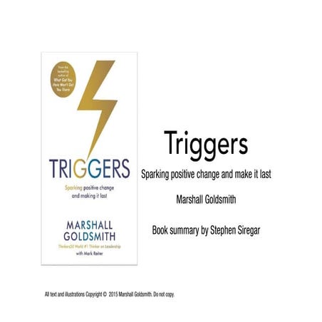 Triggers: Sparking Positive Change and Make it Last