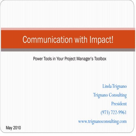 Commuicate With Impact Pmp 3 24 10  Rev 2