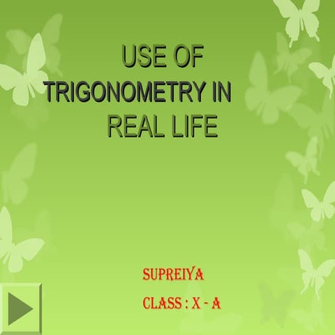 Trignometry in daily life