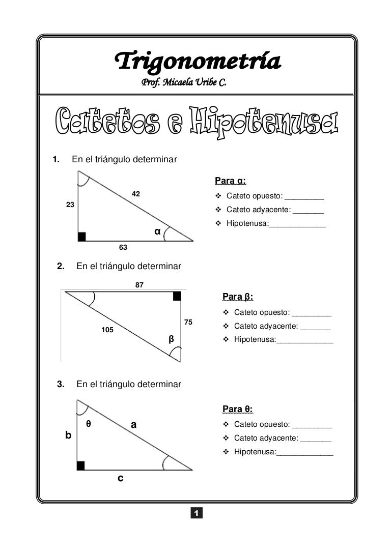 Definicion de hipotenusa Definicion de hipotenusa
