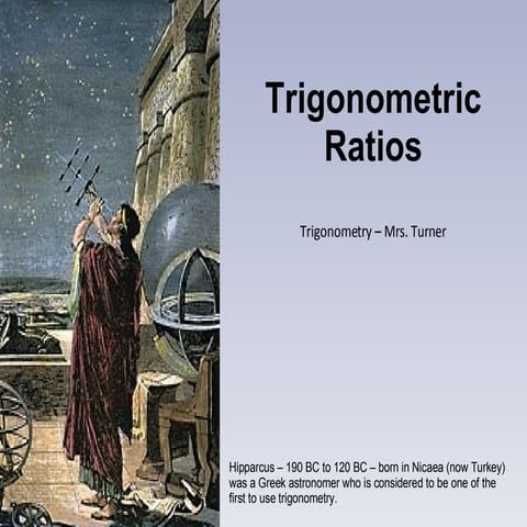 Trigonometric Ratios