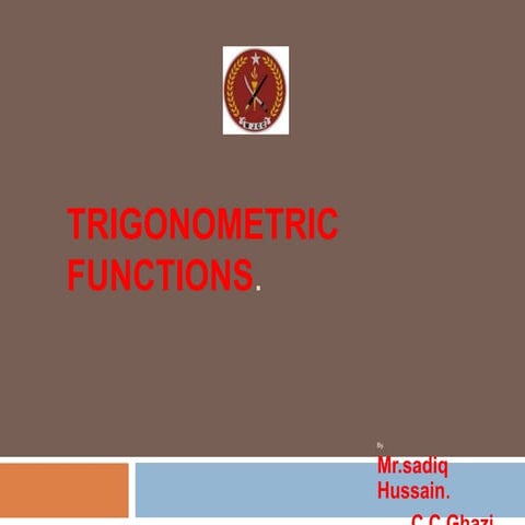 Trigonometric functions