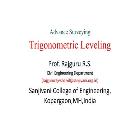Trigonometric leveling  01