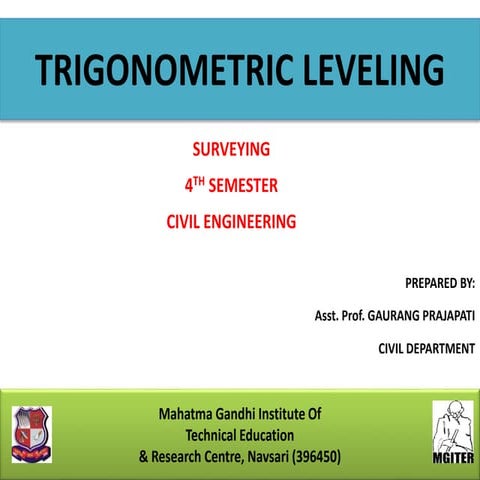 Trigonometric  levelling
