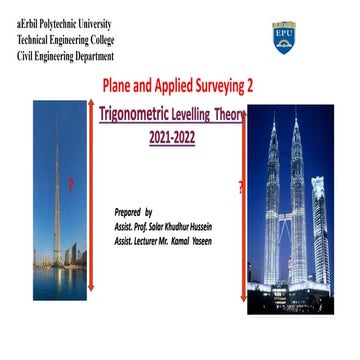 Trigonometric Levelling theory