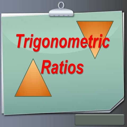 Trigonometric ratios