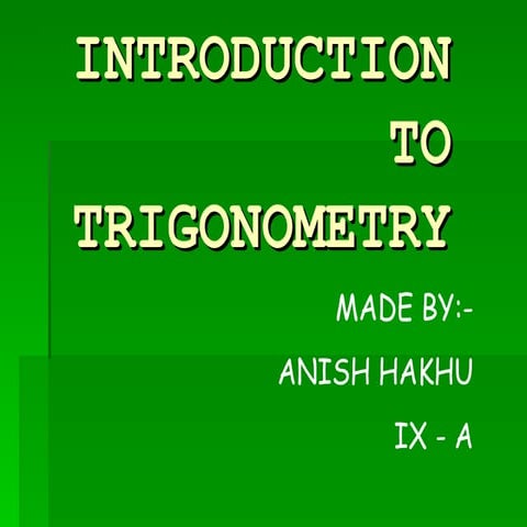 Trigonometry