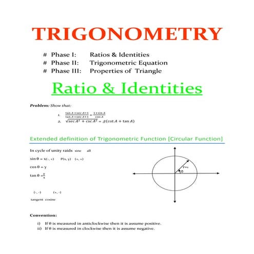 Trigonometry | DOCX