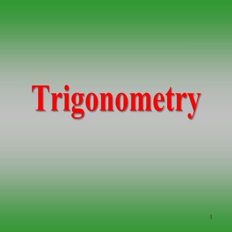 Trigonometry
