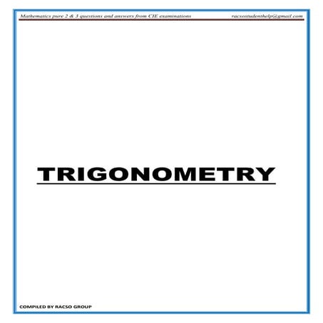 Trigonometry