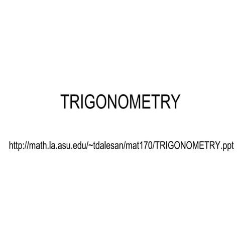 Trigonometry