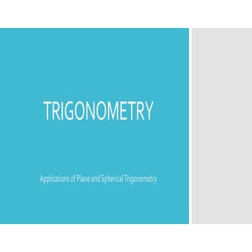 Trigonometry 2 -ISTITUTO DI ISTRUZIONE SUPERIORE "G.LAPIRA"- 
