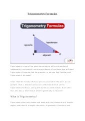 Trigonometry Formulas Pdf Trigonometry Formulas Pdf
