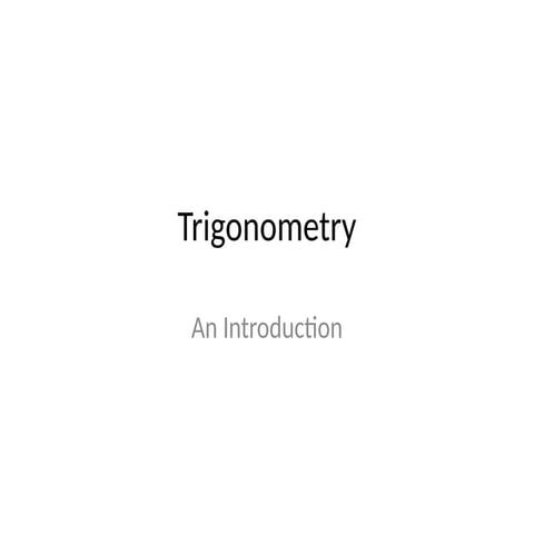 Trigonometry school level Presentation.pptx