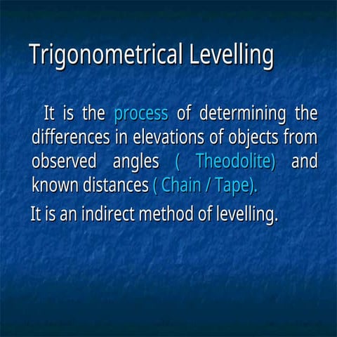 okkkkkkkkkk Trigonomtrical-levelling.ppt