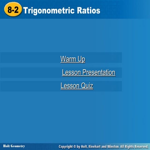 Trig ratios