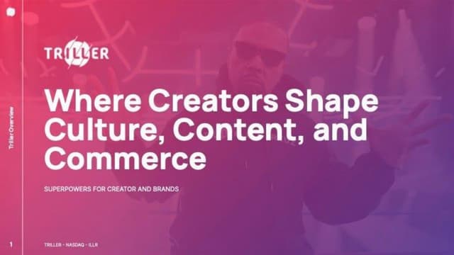 Triller's $500M pitch deck to go public