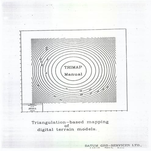 Triangulation based mapping. Digital terrain models