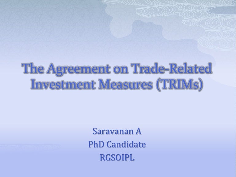 TRIMS Agreement