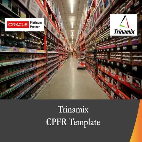 Trinamix CPFR template using Oracle Demantra