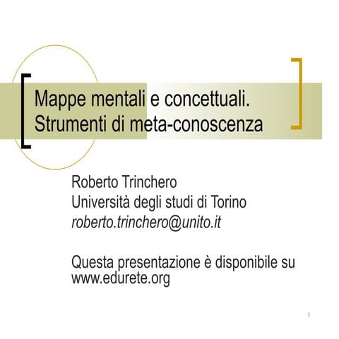 Trinchero mappe mentali